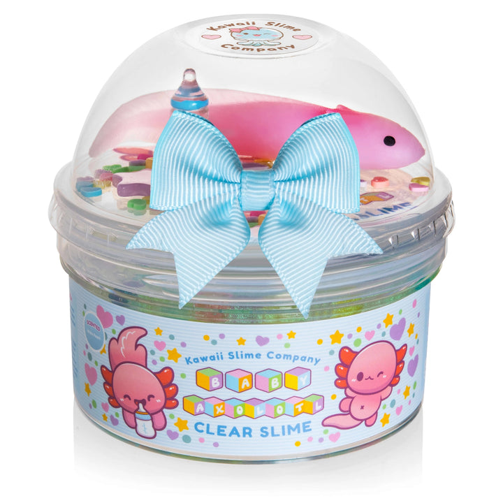 Kawaii Slime Company Baby Axolotl Clear Slime