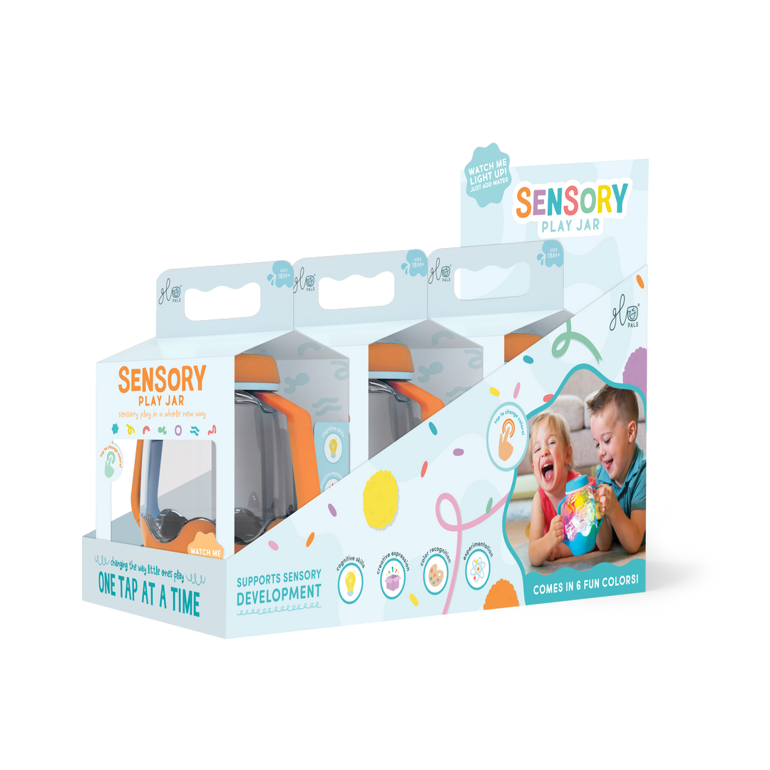 Glo Pals Orange Sensory Play Jar