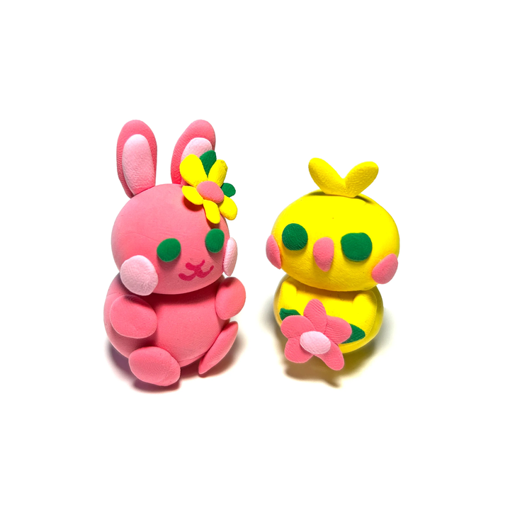 Ooly Creatibles Air Dry Clay BFFs Kit - Garden Pals (Set of 4 Colors)