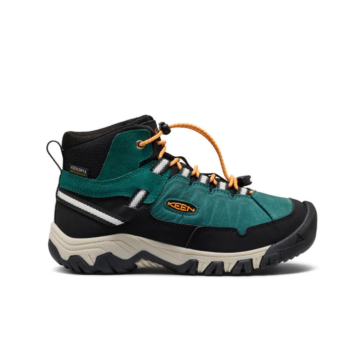 Keen Targhee IV Waterproof Hiking Boot - Mediterranea/Flame Orange