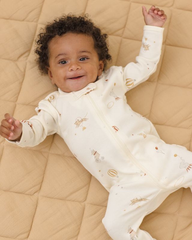 Quincy Mae Zip Long Sleeve Sleeper Footie - Carnival