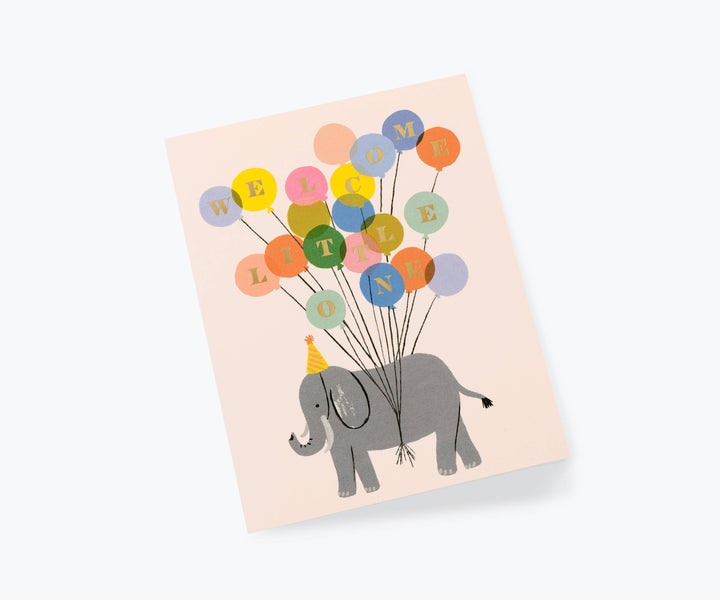 Rifle Paper Co Welcome Elephant Card