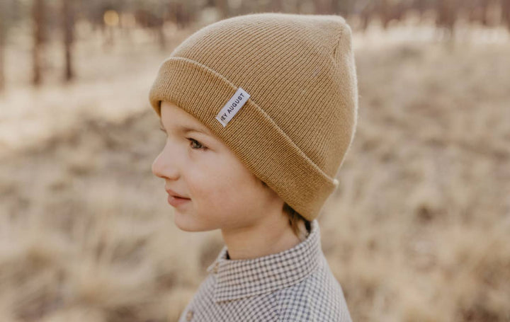 Hey August Knit Cuff Beanie - Camel