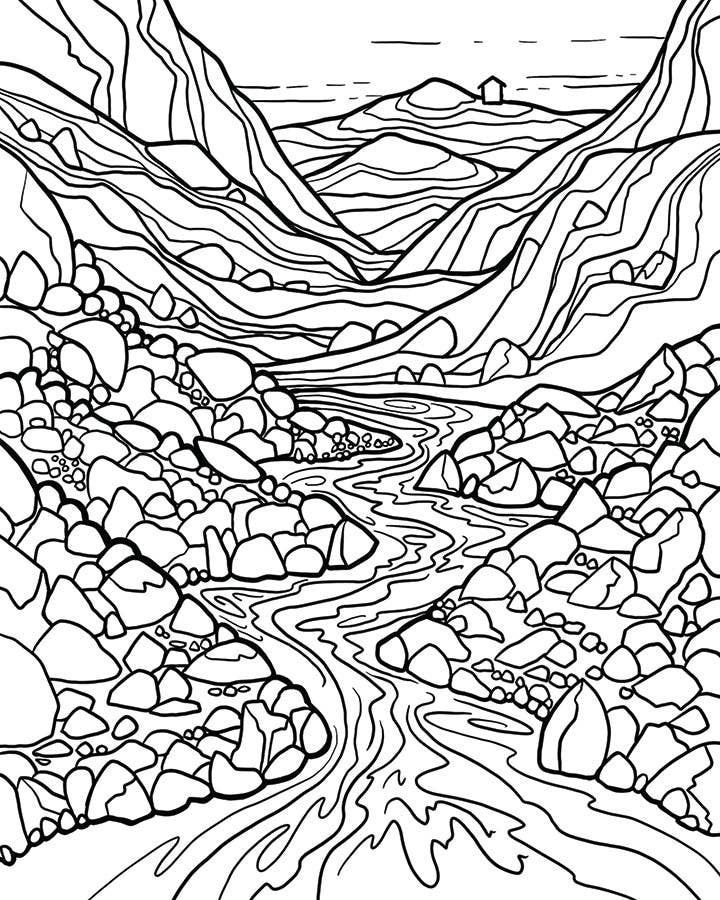 Michele Michael Art The Bend Coloring Book