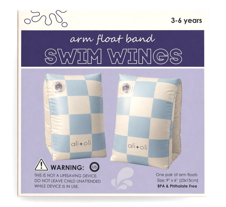 Ali+Oli Inflatable Arm Band Swim Wings - Blue