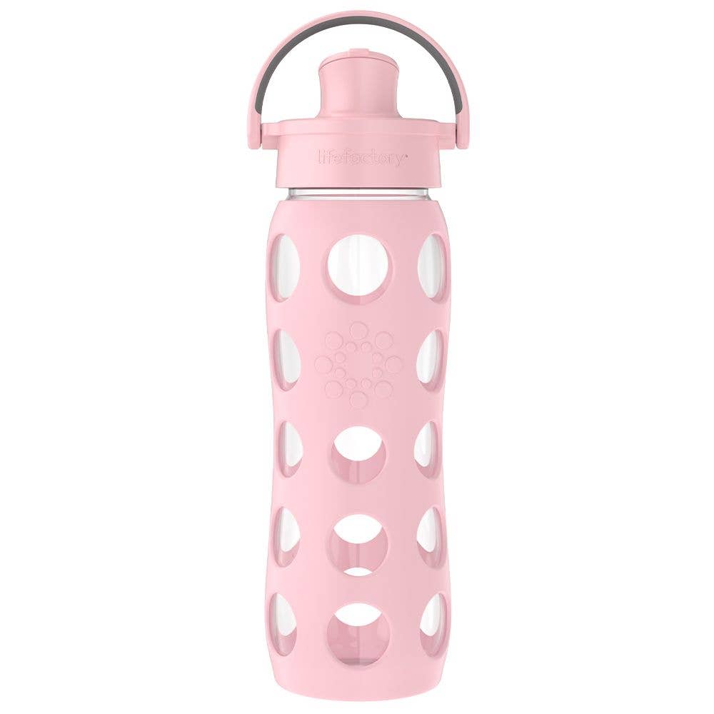 LifeFactory 22oz Glass Water Bottle Active Cap