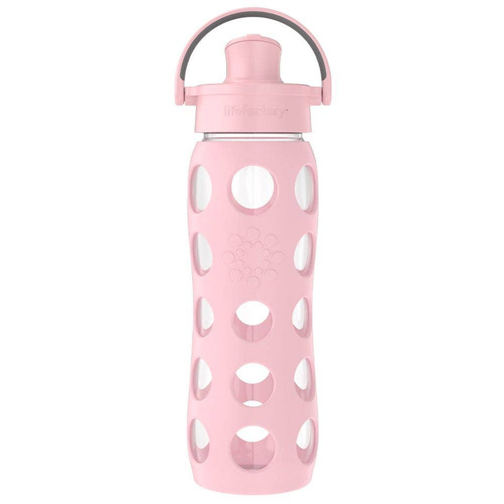 LifeFactory 22oz Glass Water Bottle Active Cap