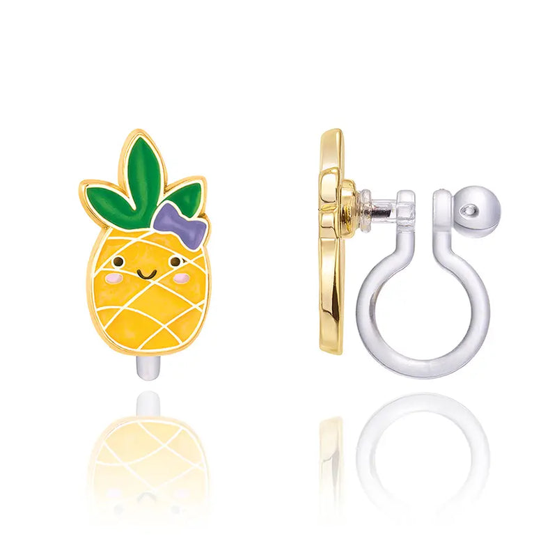 Girl Nation Clip On Cutie Earrings- Lookin' Pine
