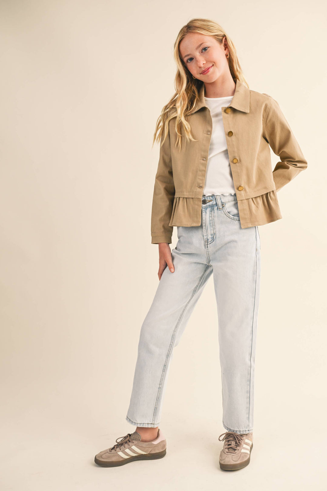 Heart And Arrow Cropped Field Jacket