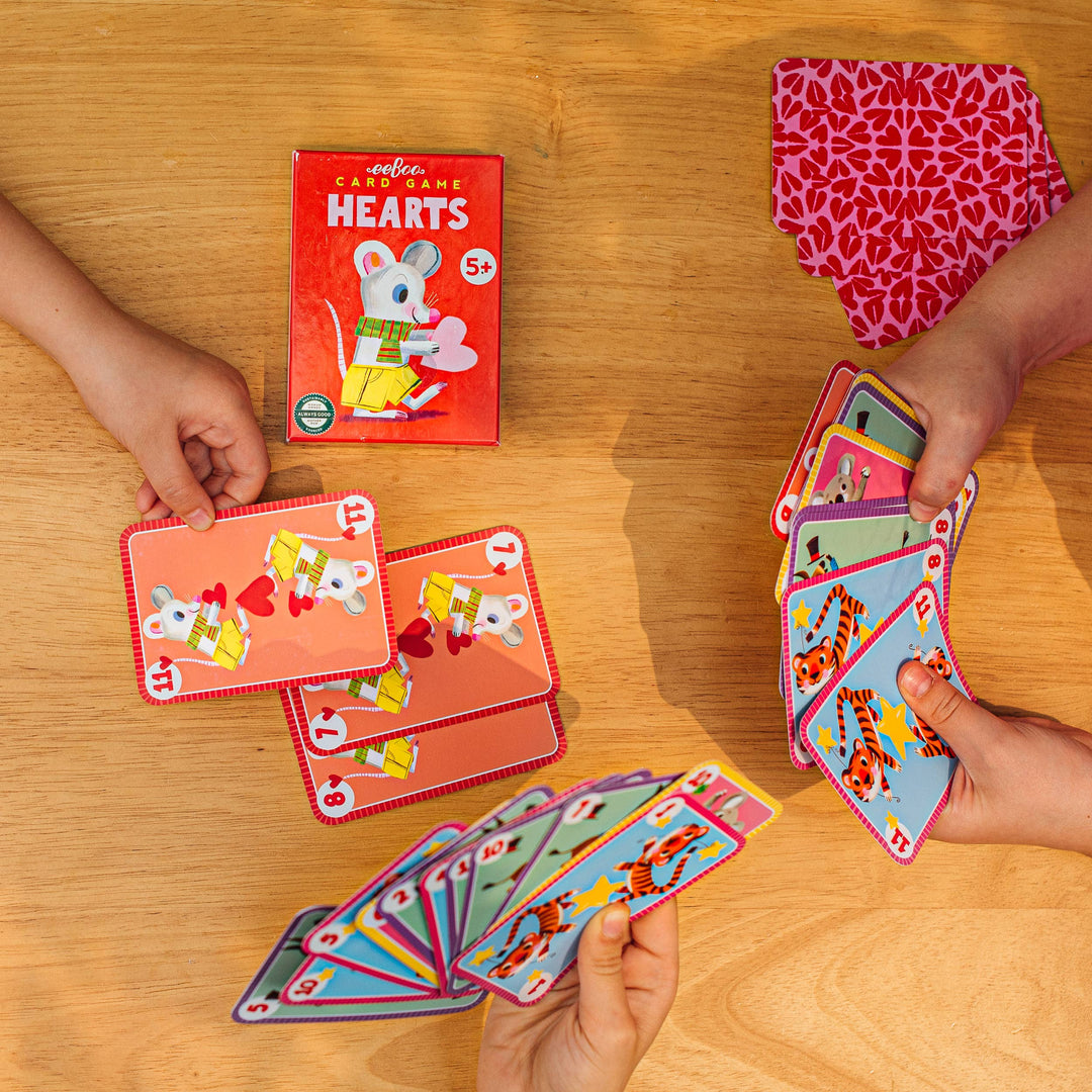 eeBoo Hearts Playing Cards