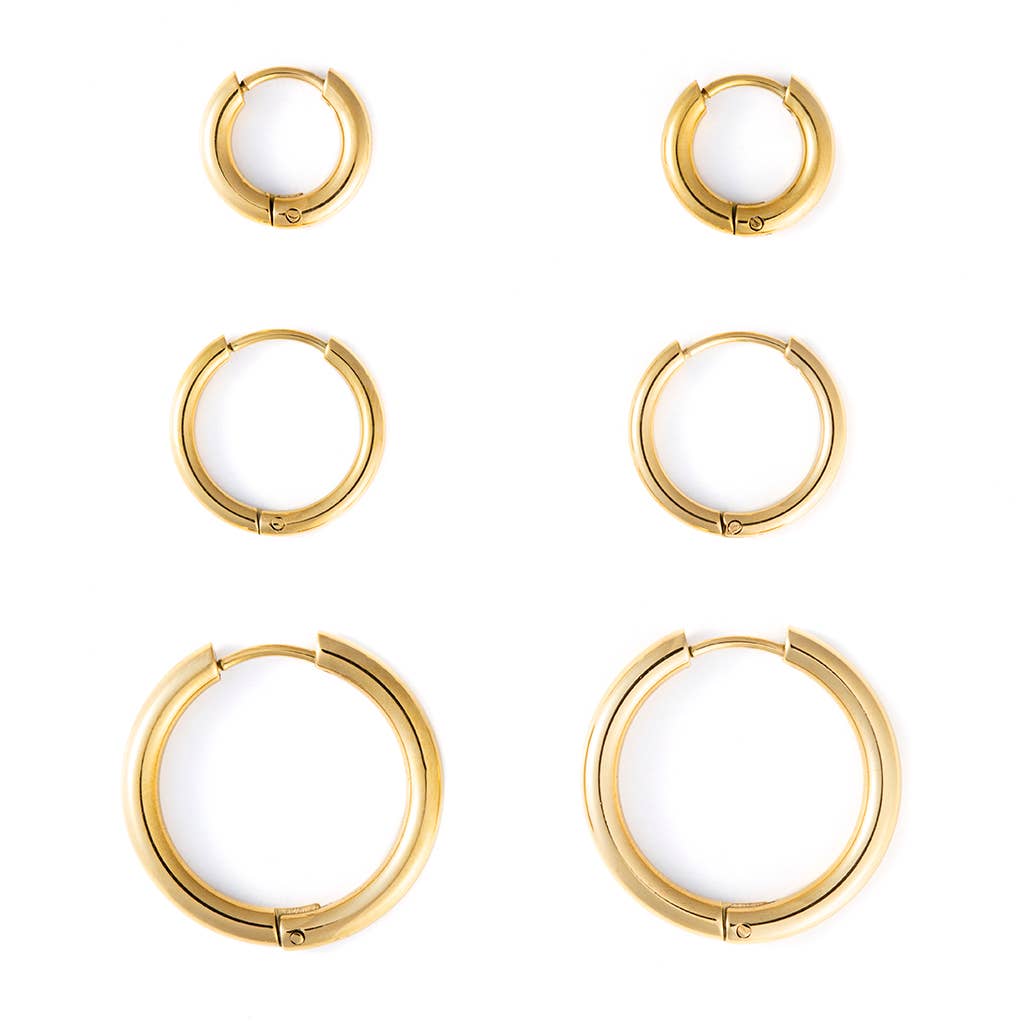 Bronwen Handy Huggie Hoops - Small 