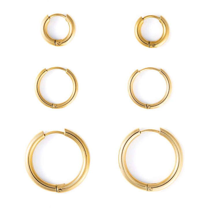 Bronwen Handy Huggie Hoops - Small 