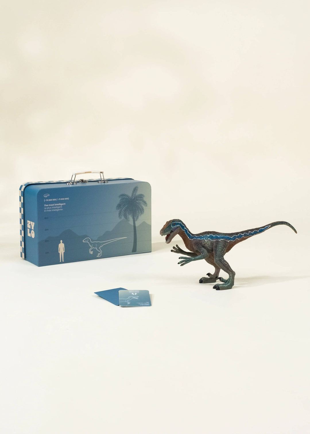 Coco Village Velociraptor Dinosaur in a Collectible Box