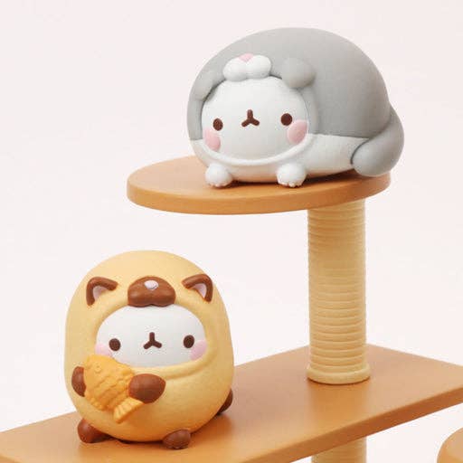 Molang Lazy Cat Costume Figure Blind Box