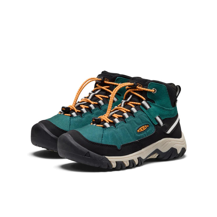 Keen Targhee IV Waterproof Hiking Boot - Mediterranea/Flame Orange