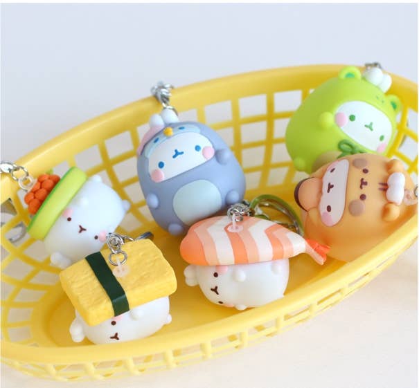 Molang Figure Keyring Bag Charms– Random Design
