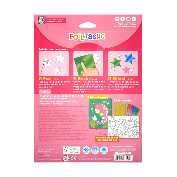 Ooly Foil-tastic Foil Art & Coloring Fun - Whimsical World