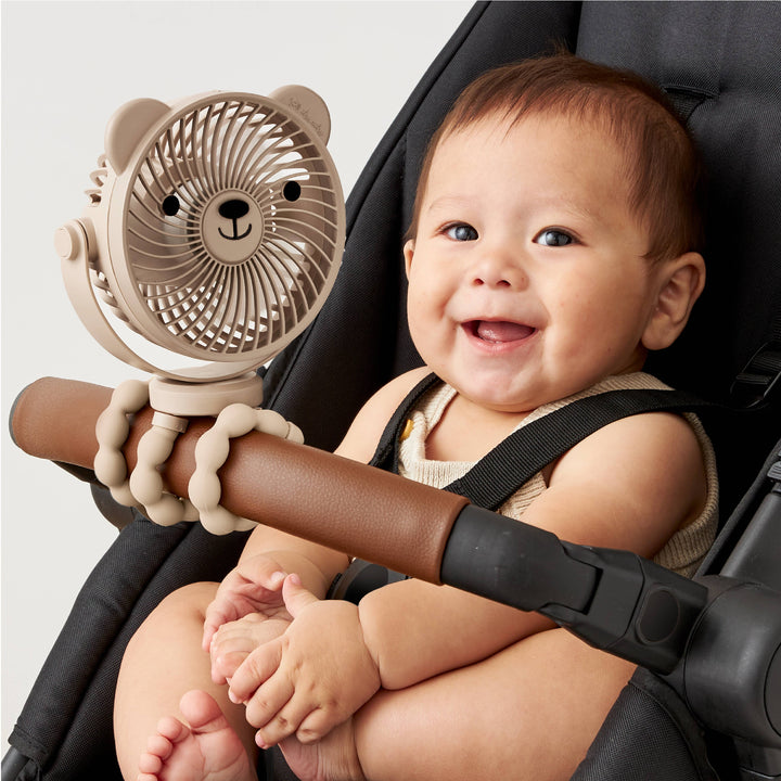Itzy Ritzy Itzy Breeze 3-Speed Stroller Fan™ - Taupe