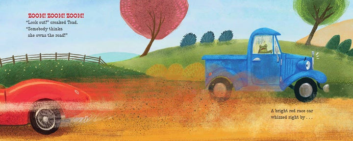 Little Blue Truck And Racer Red