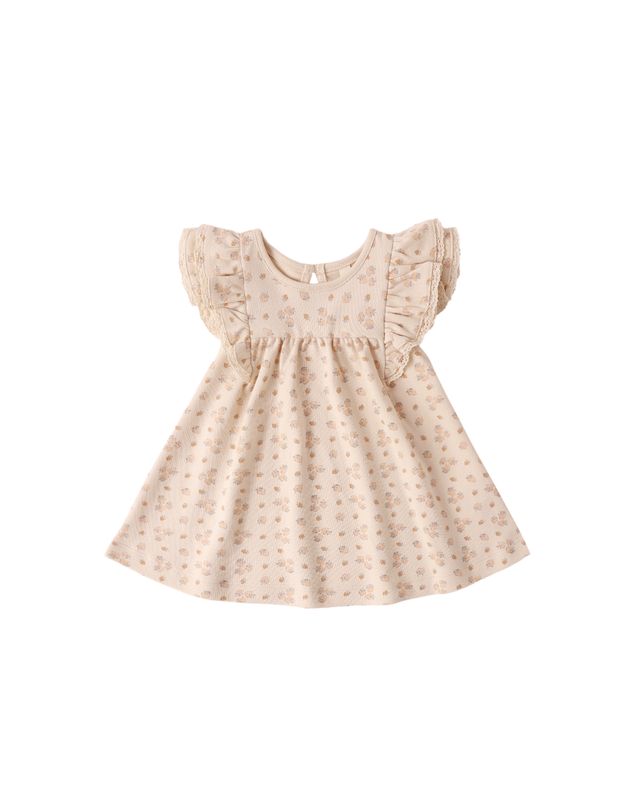 Quincy Mae Flutter Dress - Strawberries