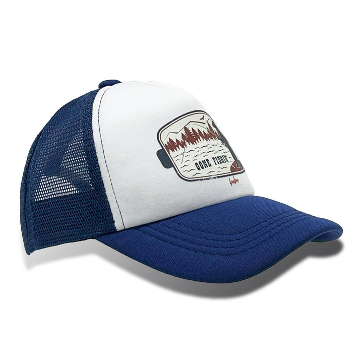 Bubu Gone Fishin Navy Trucker Hat