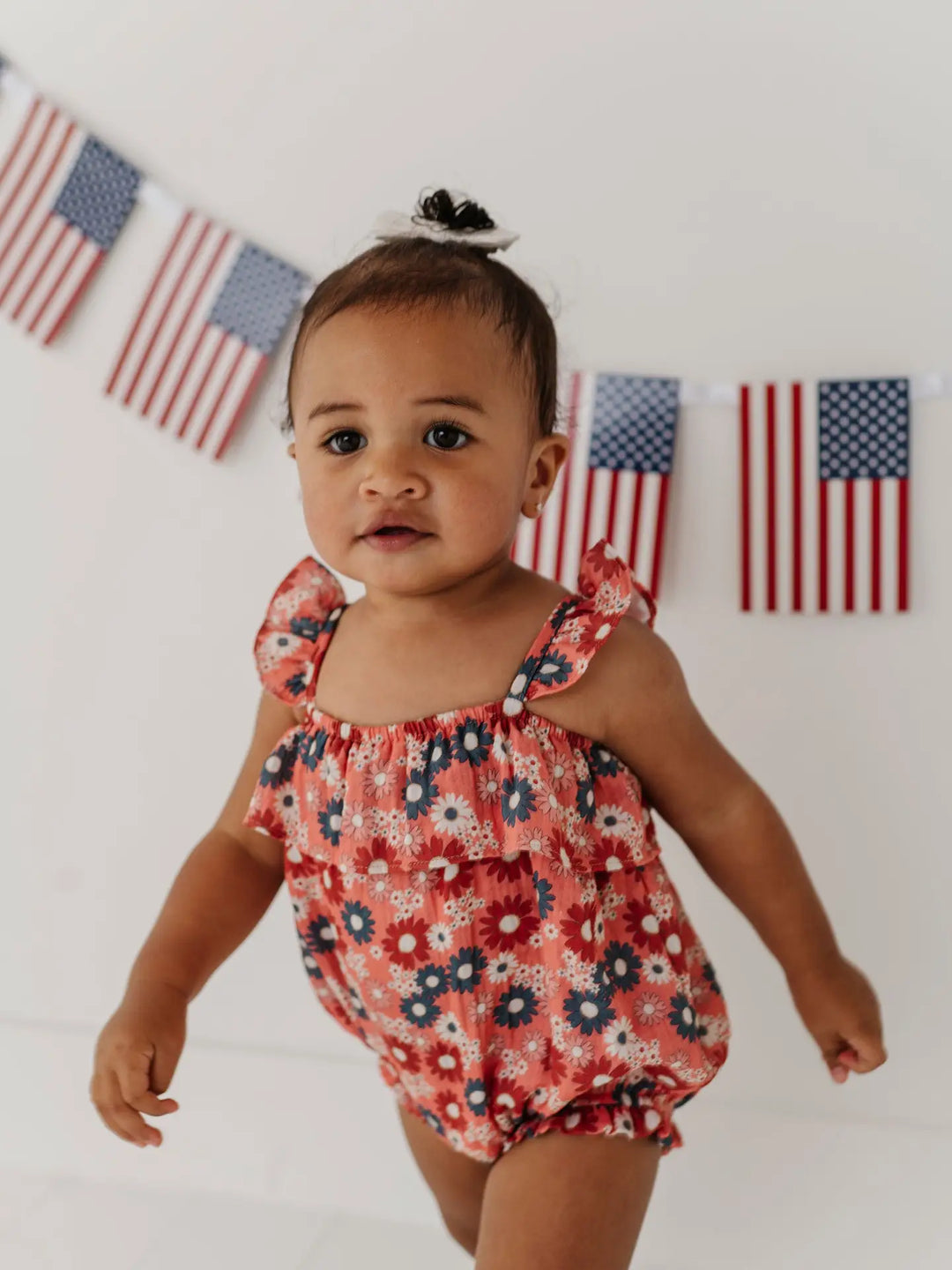 Babysprouts Gauze Bubble Romper - Zoey Daisy