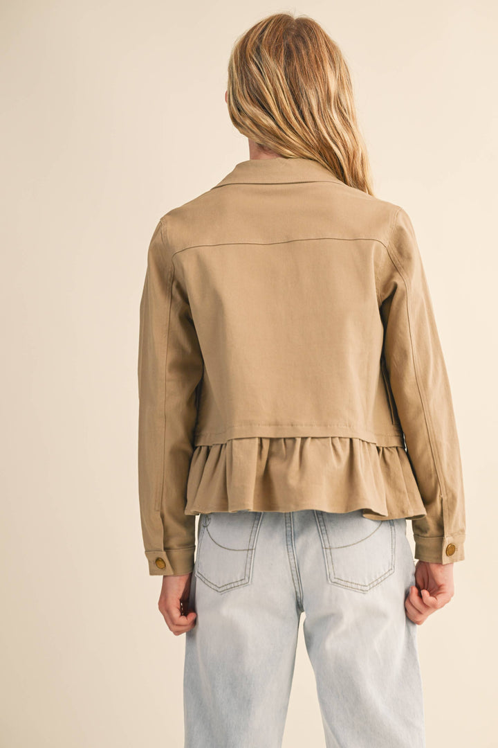 Heart And Arrow Cropped Field Jacket