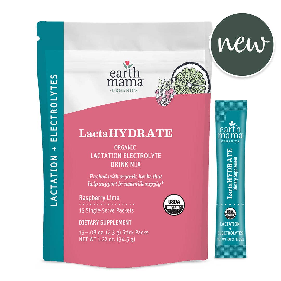 Earth Mama LactaHYDRATE Organic Lactation Electrolyte Drink Mix