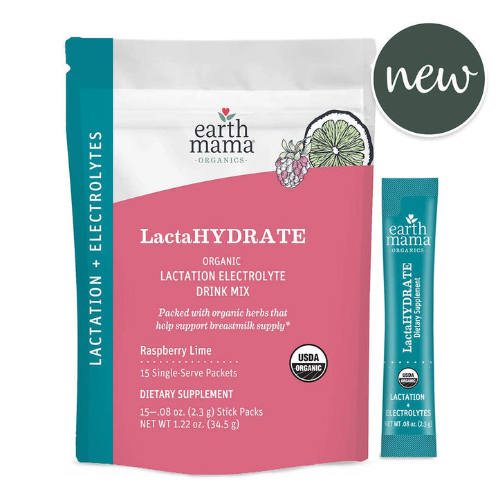 Earth Mama LactaHYDRATE Organic Lactation Electrolyte Drink Mix