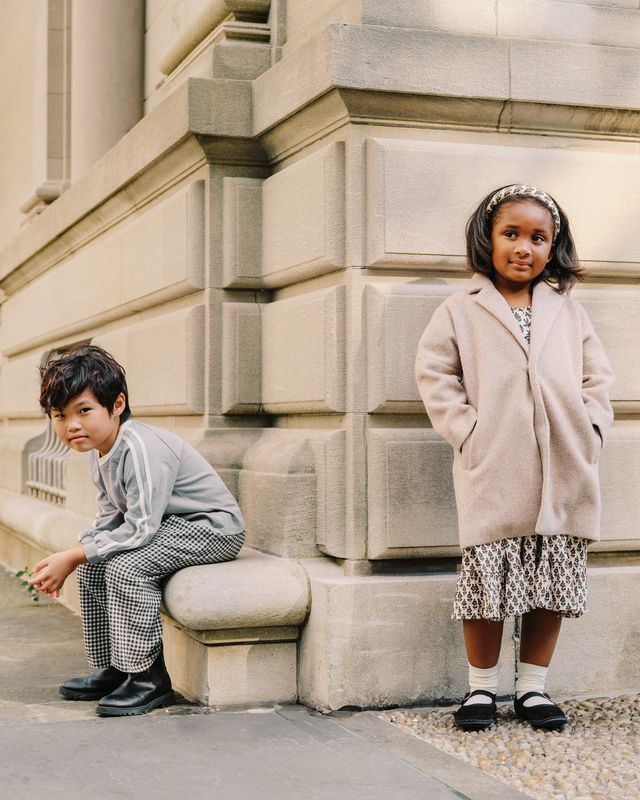 Rylee + Cru Presley Longline Coat - Camel