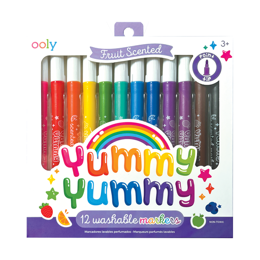 Ooly Yummy Yummy Fruit Scented Markers (Set of 12)