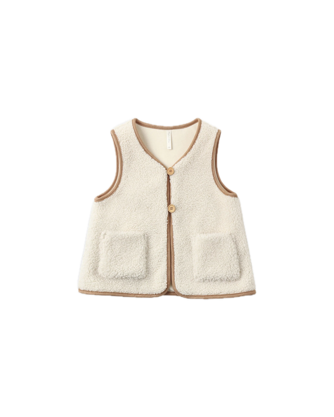 Rylee + Cru Sherpa Vest - Natural