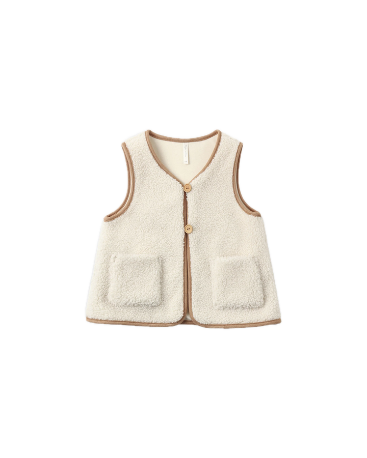 Rylee + Cru Sherpa Vest - Natural