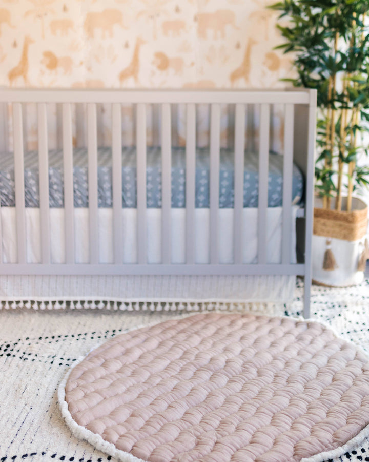 Crane Baby Quilted Playmat - Ezra Woodland
