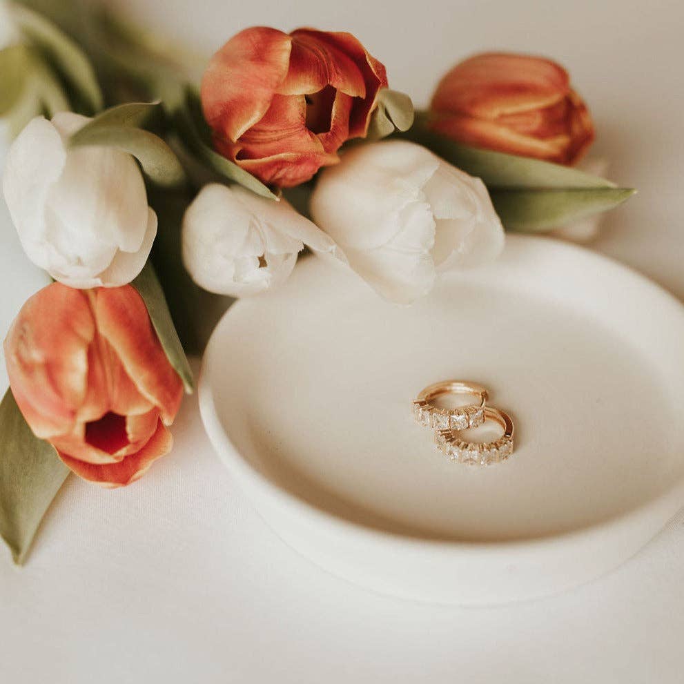 Mauve Jewelry Co Charlotte Diamond Gold Filled Hoops