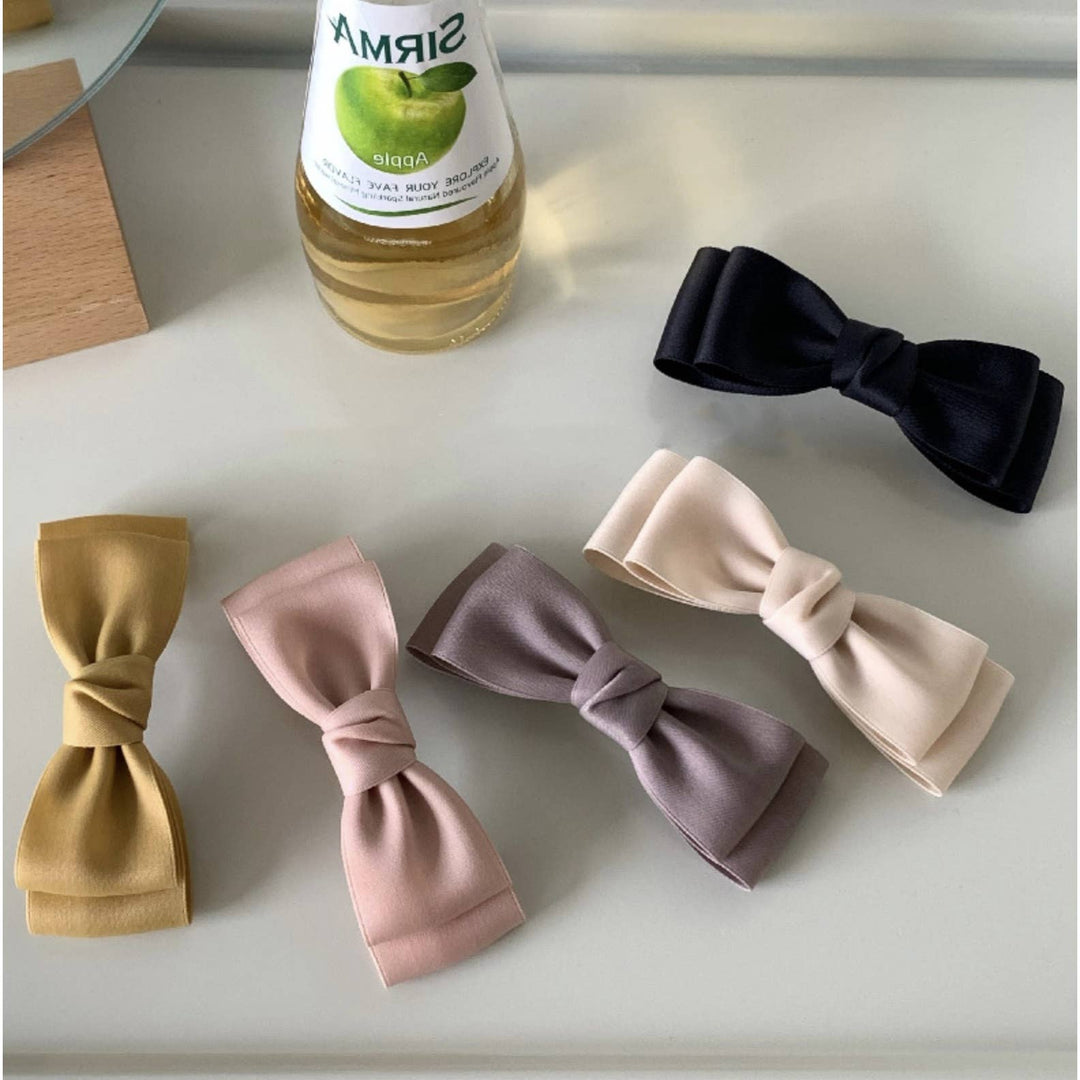 LoveLina Charming Satin Bow Hair Clips