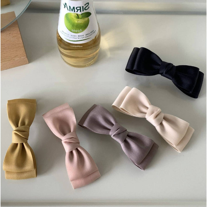 LoveLina Charming Satin Bow Hair Clips