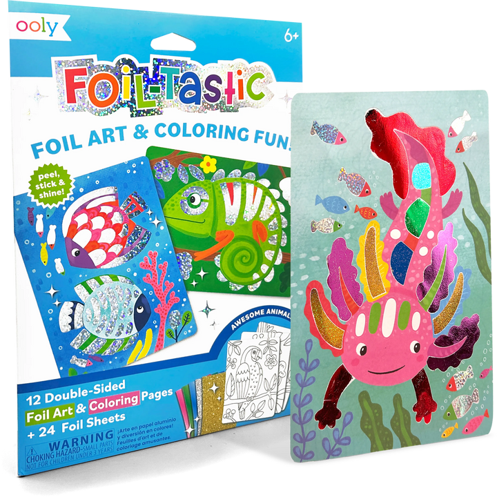 Ooly Foil-tastic Foil Art & Coloring Fun - Awesome Animals