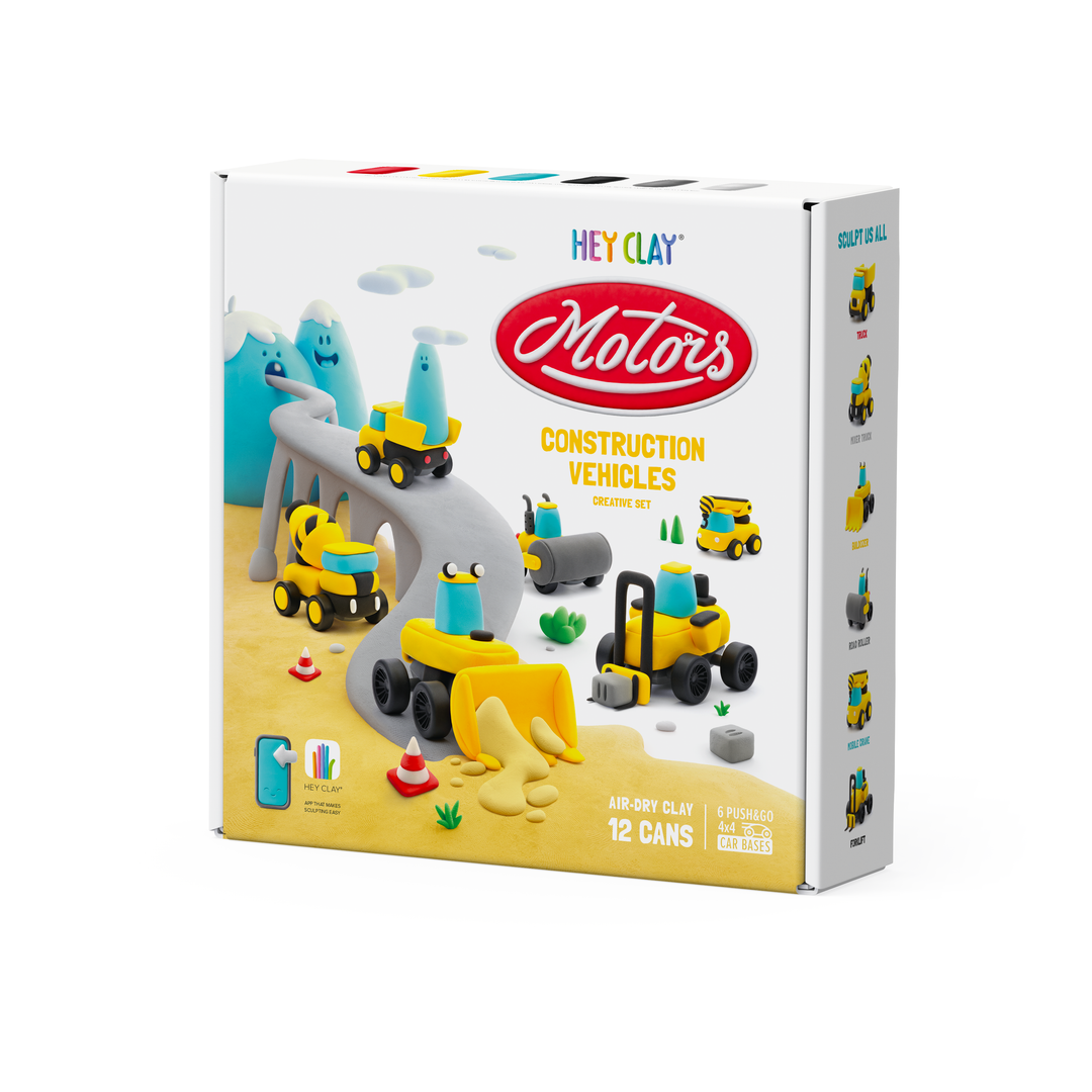 Fat Brain Toys Hey Clay - Construction Vehicles