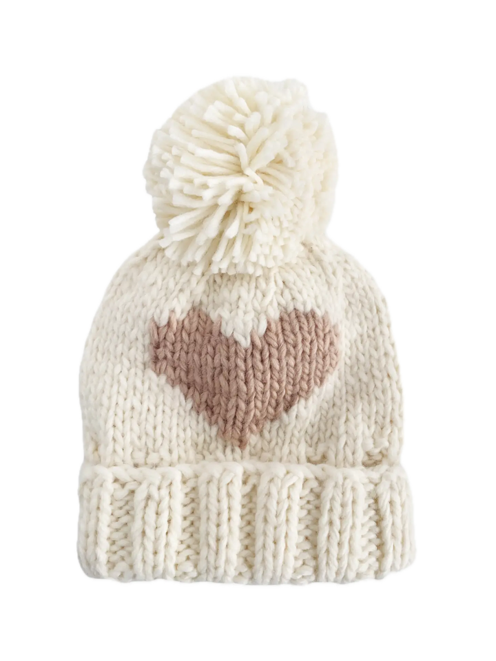 Blueberry Hill Heart Beanie - Blush