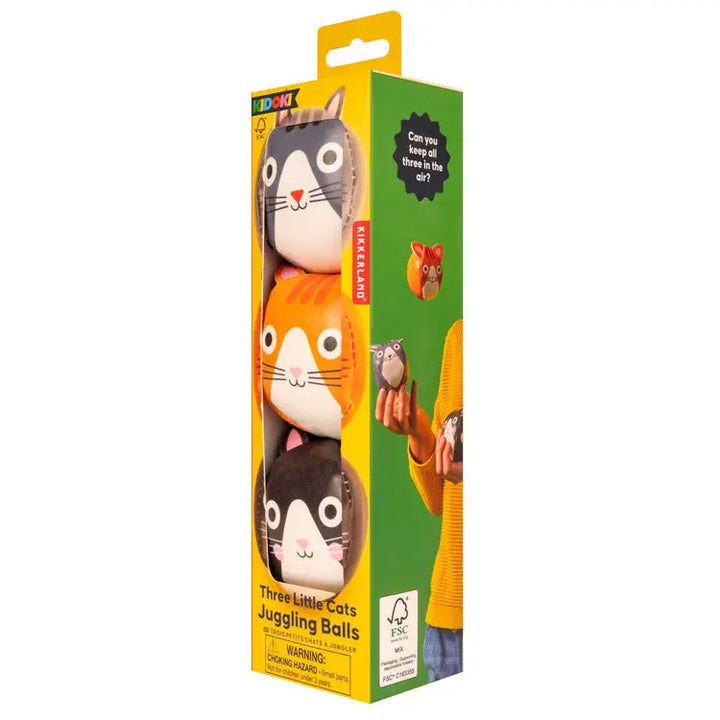 Kikkerland Three Little Cats Juggling Balls