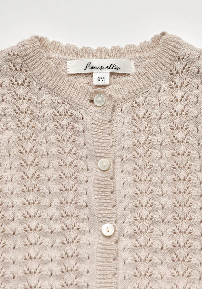 Louisiella Lavera Knit Cardigan - Pink