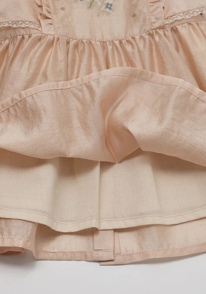 Louisiella Shannon Dress - Peach Beige