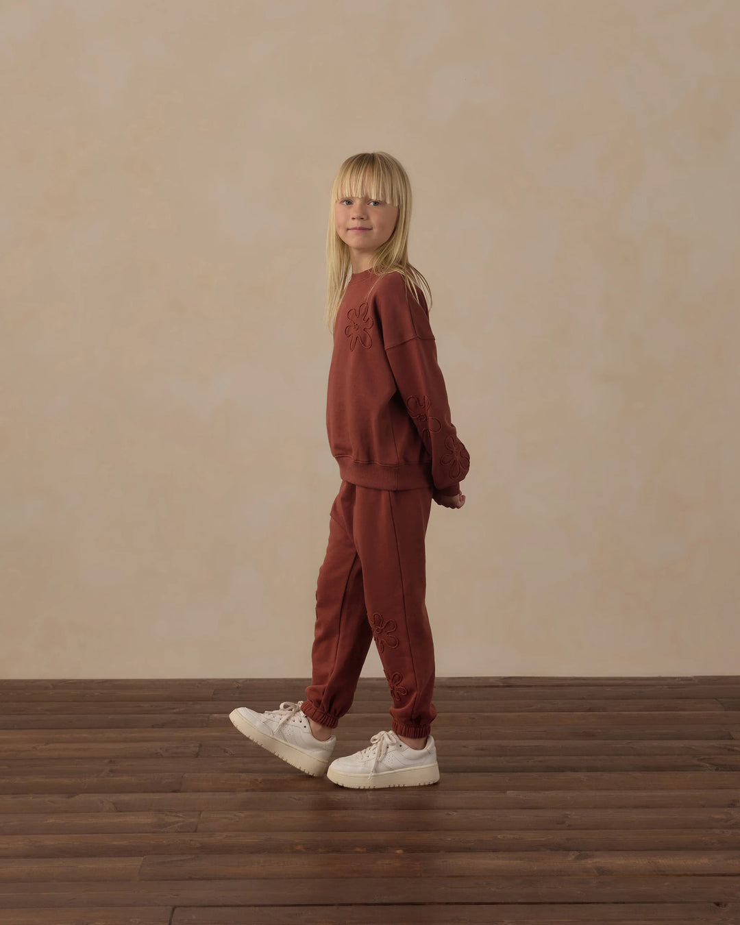 Rylee + Cru Baggy Sweatpant - Brick