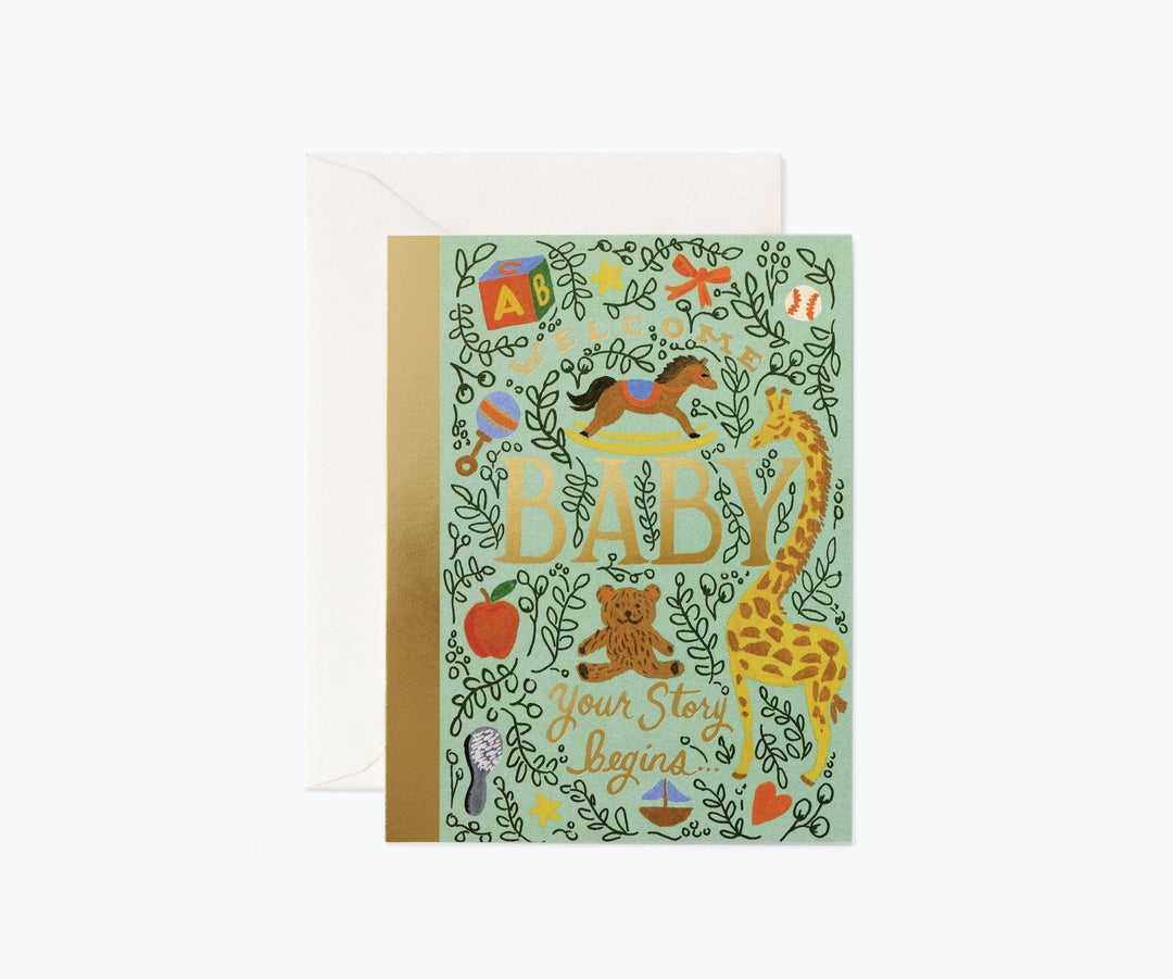 Rifle Paper Co Storybook Baby Card