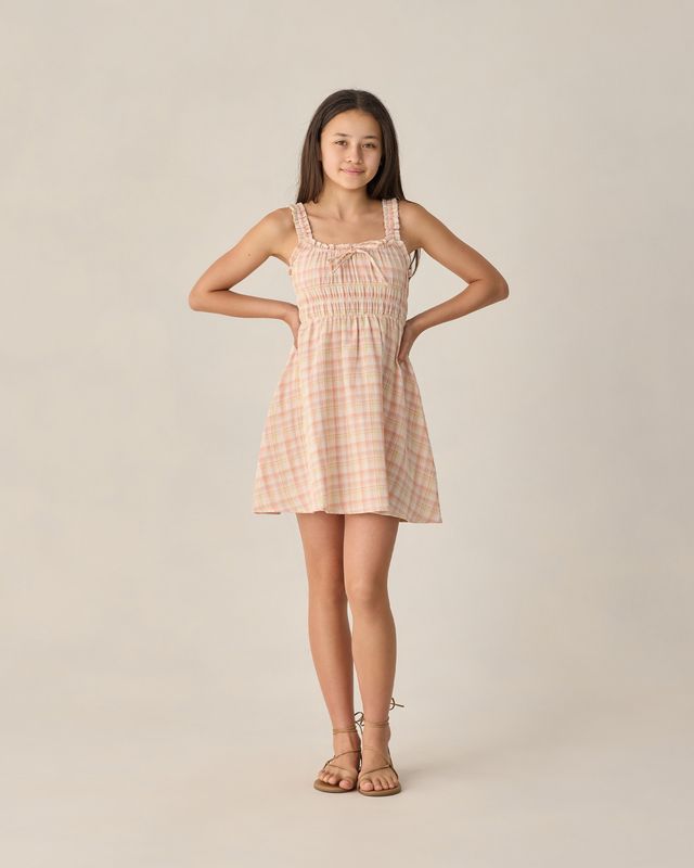 Rylee + Cru Teen Jane Mini Dress - Summer Plaid