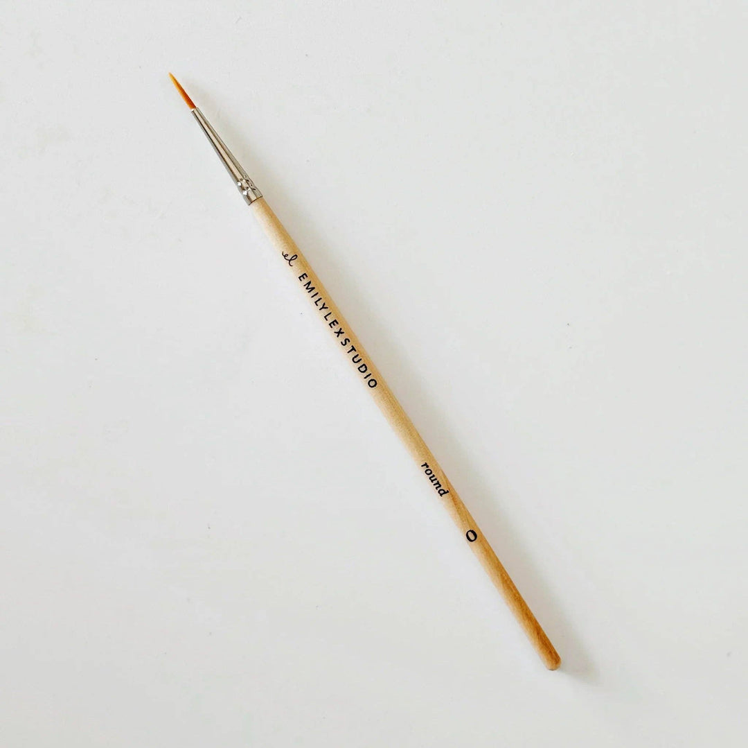 Emily Lex Studio Watercolor Paintbrush Set - Five Wood Brushes