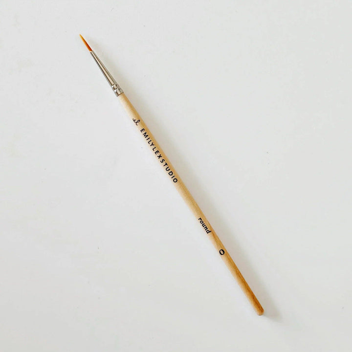 Emily Lex Studio Watercolor Paintbrush Set - Five Wood Brushes