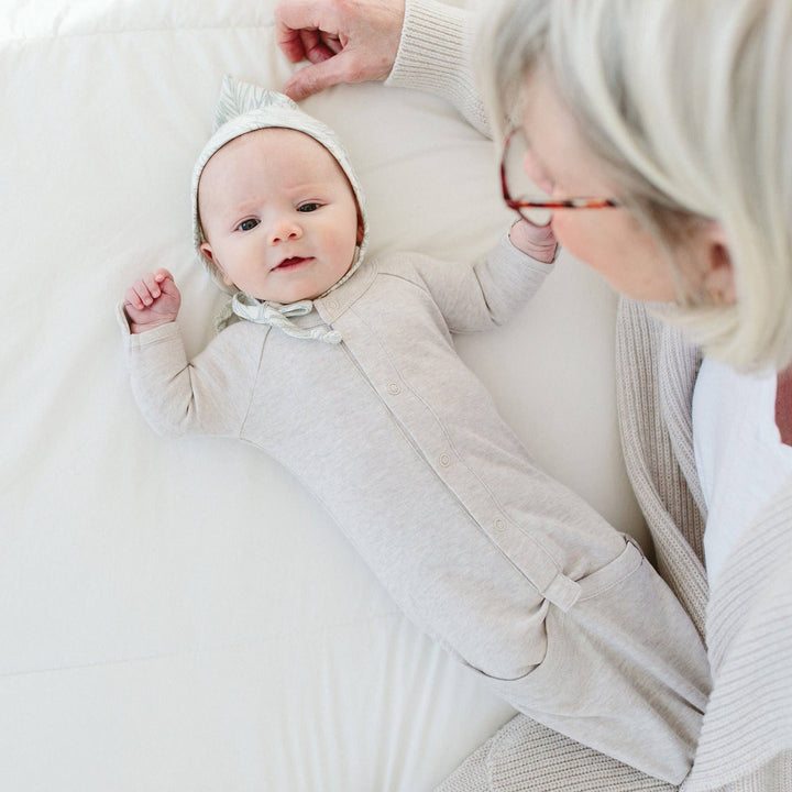 Goumi 24 Hour Convertible Sleeper Baby Gown- Storm Gray