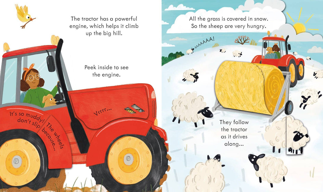 Usborne Peek Inside How a Tractor Works